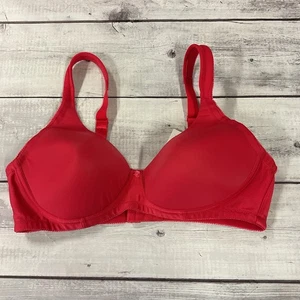 Reggiseno ABC American Breast Care Mastectomia Donna 38B Rosso Senza Fili 106 NUOVO - Foto 1 di 10
