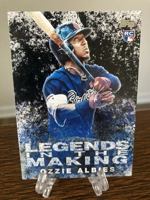 2018 Topps LITM-4 Ozzie Albies Legends in the Making BLACK PARALLEL SP rookie RC - Image 1 of 3