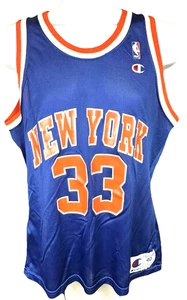 Vintage Champion Patrick Ewing 33 Knicks Jersey Made USA Size 40 1990s NBA Icon - Picture 1 of 9