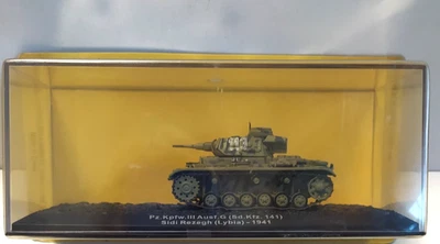 DE AGOSTINI 1:72 CARRO ARMATO PZ.KPFW. III AUSF. G SD.KFZ.141  LYBIA 1941 ART C - Immagine 1 di 2