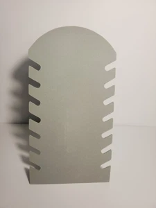 36 Stück groß grau Samt Anhänger Kette Schmuck Kunststoff Staffelei 7 Schlitze 14 Zoll - Bild 1 von 5