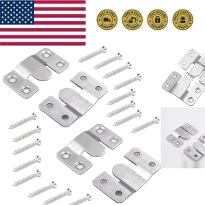 Multi-Purpose Stainless Steel Sofa Connector & Photo Frame Bracket - 4 Pack - Picture 1 of 8