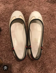 Gucci Ballerinas GG weiß Größe 38 - Bild 1 von 5