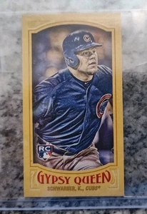 2016 Topps Gypsy Queen Kyle Schwarber Mini Gold Rookie RC Parallel /50 - Picture 1 of 3