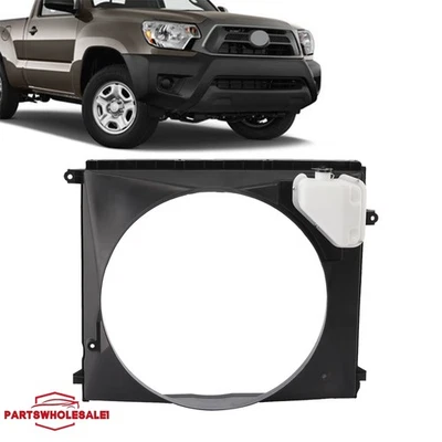 For Toyota Tacoma 2005-2015 Radiator Fan Shroud with Reservoir 4.0L # 167110P020 - Image 1 of 4