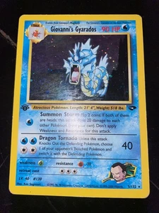 Pokemon - Giovanni's Gyarados 5/132 Gym Challenge Holo - ENGLISCH - Bild 1 von 2