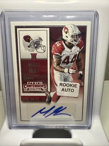 Markus Golden 2015 Panini Contenders autógrafo novato Arizona Cardinals #124 - Imagen 1 de 10