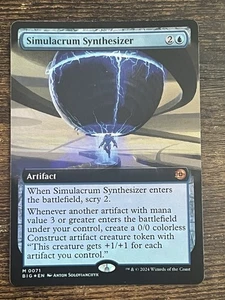 Sintetizador Simulacro Arte Extendido Lámina Outlaws of Thunder Junction Gran Puntuación - Imagen 1 de 3