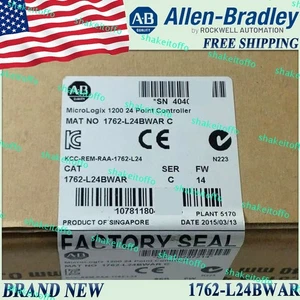 New Allen-Bradley 1762-L24BWAR MicroLogix 1200 24 Point Controller Free Ship US - Picture 1 of 5
