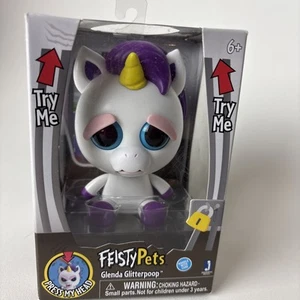 Feisty Pets Glenda Glitterpoop Unicorn 4 Inch Figure NEW cute to ferocious - Picture 1 of 8