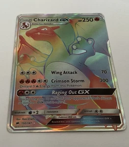Charizard GX Rainbow Full Art 150/147 - Picture 1 of 2