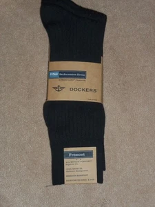 Calcetines de vestir negros Dockers para hombre talla 6-12 - 3 pares - nuevos con etiquetas - Imagen 1 de 4