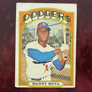 1972 Topps Set MANNY MOTA semi high #596 LOS ANGELES DODGERS - VG/VG-EX - Picture 1 of 2