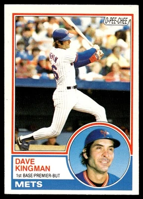1983 O-Pee-Chee Dave Kingman New York Mets #160 - Image 1 of 2