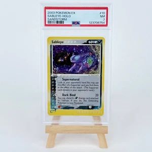 2003 POKEMON EX SANDSTORM #10 SABLEYE-HOLO PSA 7 Swirl - Picture 1 of 2