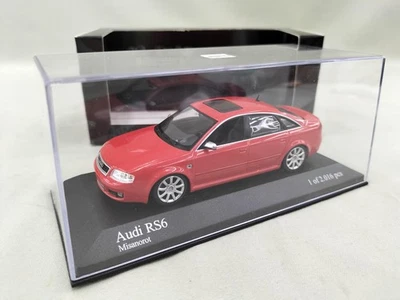 Minichamps 2002 RED Audi RS6 1/43 Minicar - Image 1 of 4