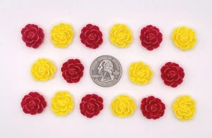 16 Stck. x 3/4" Harz Rose Flatback Verzierung/Blume/Haarschleifen/Liebe SB170M - Bild 1 von 4