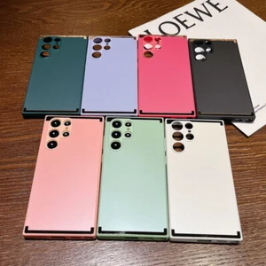 Matte Hybrid Hard Case Cover For Samsung Galaxy S22 Ultra S21 S20 FE A53 A52 A13 - Picture 1 of 19