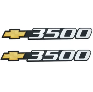 2x Front Door Bowtie 3500 Emblems Logo Badge 1988 - 2001 15551238 Chrome - Picture 1 of 6
