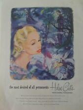 1953 Helene Curtis most desired of all hair permanent vintage art ad