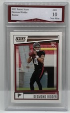 2022 Panini Score Desmond Ridder Atlanta Falcons Rookie Card Gem Mint 10!