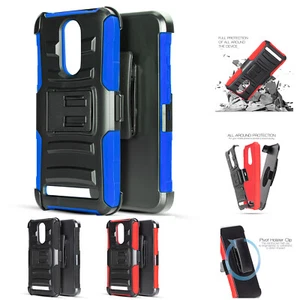 For Micromax T55 Holster Combo Swivel BeltClip Kickstand Shockproof Case +Emoji - Picture 1 of 19