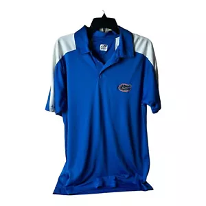 Camisa polo atlética J.America para hombre mediana azul blanca Florida Gators manga corta - Imagen 1 de 4