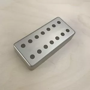 Double Row 7-String Humbucker Cover - 61.2mm. - Nickel Silver Raw - GP-HBNSD61.2 - Picture 1 of 2