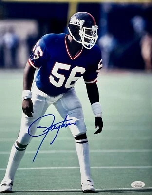 ФОТОГРАФИЯ ЛОРЕНСА ТЭЙЛОРА с автографом 11x14 New York GIANTS СЕРТИФИЦИРОВАНА JSA - Изображение 1 из 4