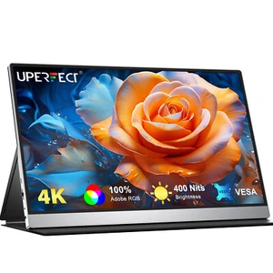 UPERFECT 4K UHD 3840*2160 15,6 Zoll Externer Tragbarer Monitore mit HDR IPS LCD - Bild 1 von 10
