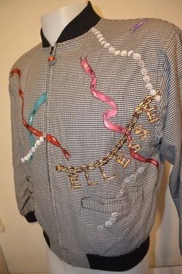 Ellesse All Over Hip Hop Fancy Indie Punk New Wave Party L Jacket VTG 80s 90s - Image 1 of 4