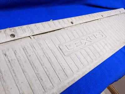 beige tan Worn Lexus LX470 Rear Floor Mat Support Plate 1998-2007 Ivory OEM - Image 1 of 4