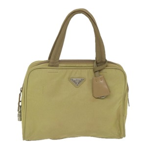 Prada Beige Synthetic Handbag Authentic