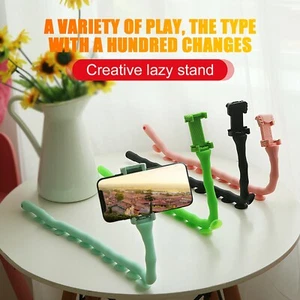 Flexible Suction Cup Portable Stand Compatible With Mobile Phone Camera Bracket - Photo 1 sur 15