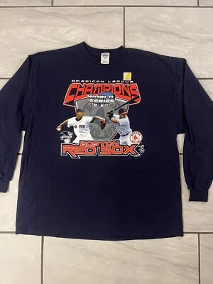 Vintage Y2K Boston Red Sox Manny Ramirez Pedro Martinez Long sleeve Size 2XL New - Image 1 of 4
