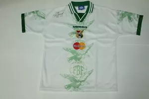 Camiseta deportiva de fútbol de Bolivia 97 98 firmada por Marco "El Diablo" diseño M - Imagen 1 de 8