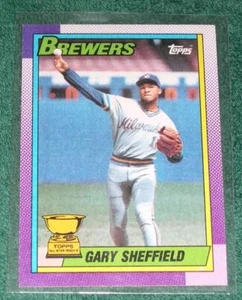 Gary Sheffield, Milwaukee Brewers - 1990 Topps Trading Card 718 - Picture 1 of 1