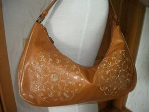 ANTONELLO SERIO - weiche, Echtleder-Schultertasche m. Steppmotiven 39x20x6 neuw - Bild 1 von 4