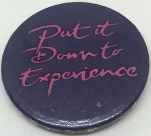 DARLING Put It Down To Experience 1979 Promo Pinback Button -VG - Picture 1 of 2