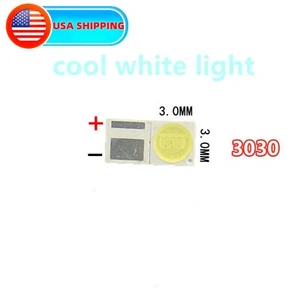 100Pcs led tv backlight 3030 3V kit electronique led for lcd tv Cool cold white - Picture 1 of 3