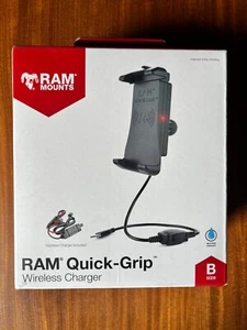 RAM mount motorcycle phone holder, wireless charger (New, open box) - Picture 1 of 7