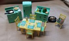 Vintage Renwal Dollhouse Furniture - 9 Kitchen Pieces  & 40+ Accessories 