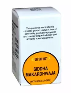 Unjha Siddha Makardhwaja (con Oro e Perla) Confezione da 10 Schede + CONSEGNA GRATUITA - Foto 1 di 3