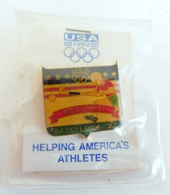 Olympic Memorabilia Barcelona 1992 Field Hockey Vintage Tack Pin - Image 1 of 2