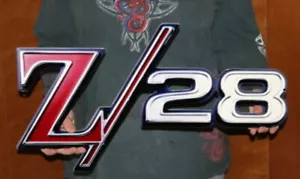 1969 Camaro Z/28 Fender Emblem Steel Sign - 24" x 12" - Picture 1 of 5