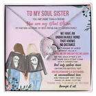 To My Soul Sister / Forever Love Necklace With Message Card And Gift Box