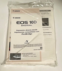 Canon EOS 10D Manuelle Digitalkamera Anleitungshefte Set Neu Versiegelt - Bild 1 von 2