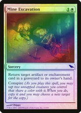 Mine Excavation  FOIL Shadowmoor MtG LP to NM