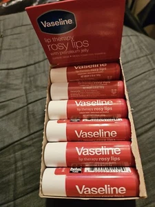 12-(case) Vaseline Lip Therapy ROSY LIPS Balm with Petroleum Jelly - Picture 1 of 2