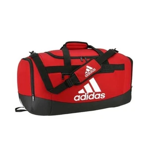 Adidas Defender IV Bolsa de Gimnasio de Lona Equipo Potencia Roja Mediana Base Resistente al Agua NUEVO - Imagen 1 de 1
